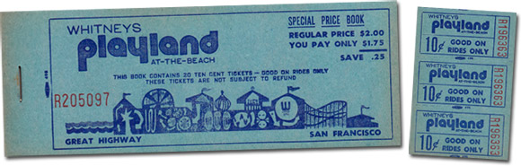 Tickets from Playland at the Beach